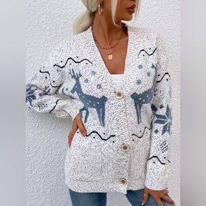 Boutique Brand Reindeer / Deer / Fawn Soft Sweater / Cardigan